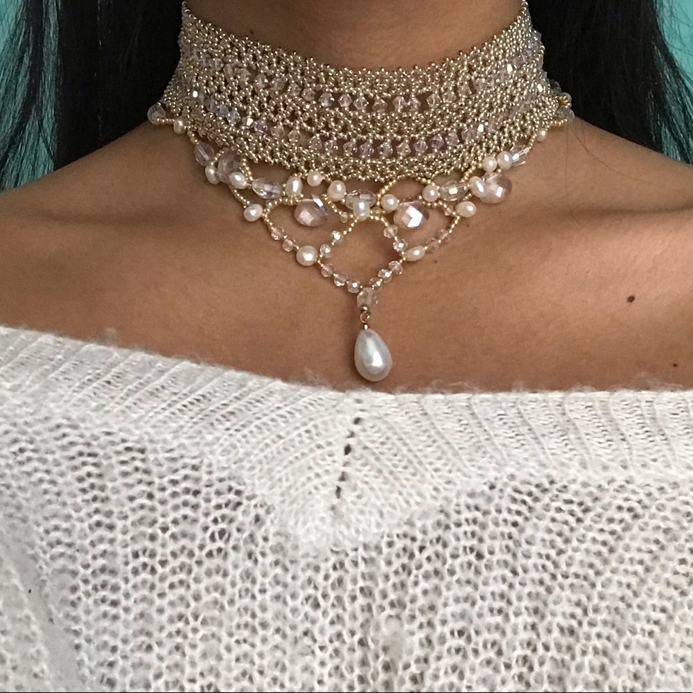 Handmade Woven Choker Necklace